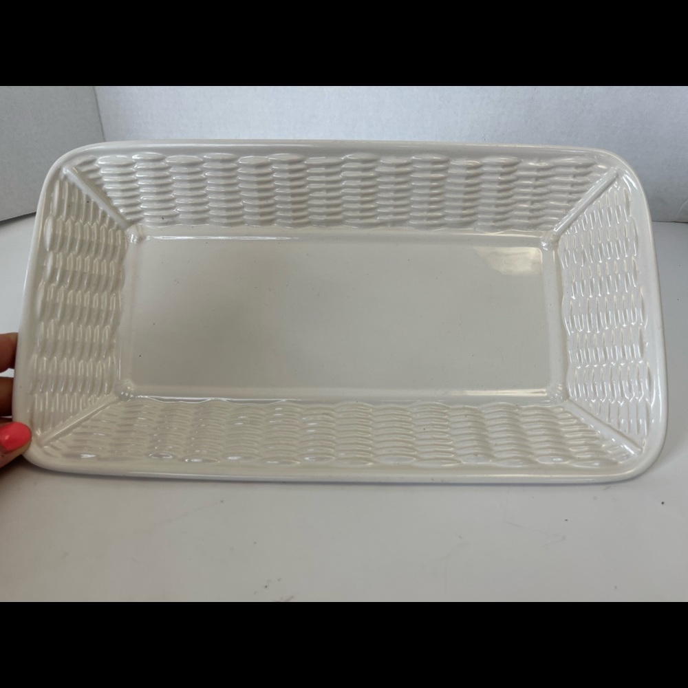 Pfaltzgraff Serving Platter Basket Weave design